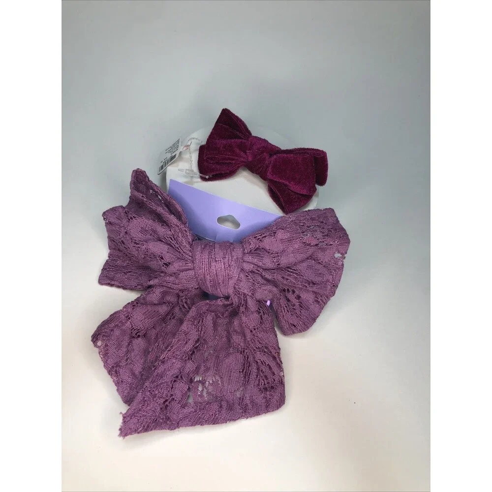 Hair Accessories Purple Bows (2count) From Claire’s